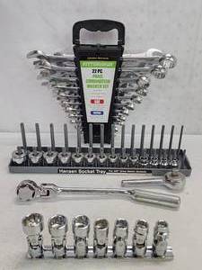 lot 174 image: Wrench Set and 38 Socket Set