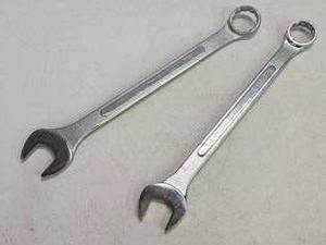 lot 213 image: (2) Heavy Equipment Standard Open Box Wrenches