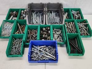 lot 149 image: Large Assortment of Hardware in Organizers