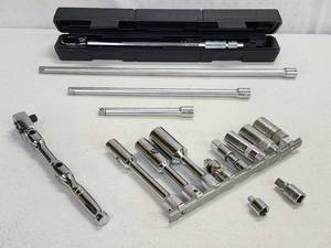 lot 272 image: 38 Drive Torque Wrench with Accessories