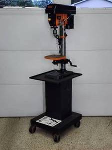 lot 159 image: WEN Drill Press Mounted on a Rolling Base