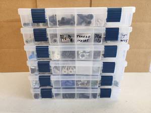 lot 98 image: (6) Organizers with Assorted Hardware