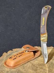 lot 133 image: 1997 OTC Commemorative Schrade Old Timer Locking Blade Knife Serial # 0001
