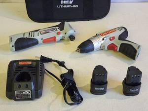lot 359 image: Craftsman Cordless Right Angle Impact Driver & Drill