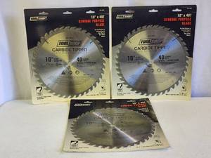 lot 368 image: (3) Tool Shop 10 Saw Blades