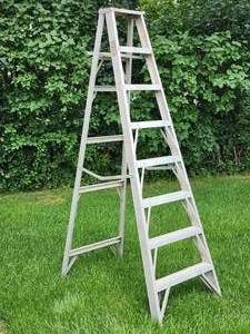 lot 339 image: 8 ft Aluminum Painters Ladder