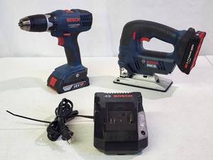 lot 328 image: Bosch Cordless Drill and Bosch Cordless Jig Saw