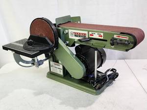 lot 303 image: Central Machine Benchtop Belt Sander  Disc Sander Combo Unit
