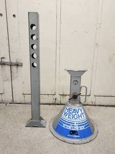lot 295 image: Heavy Weight 12 Ton High Boy Jack Stands with Extension