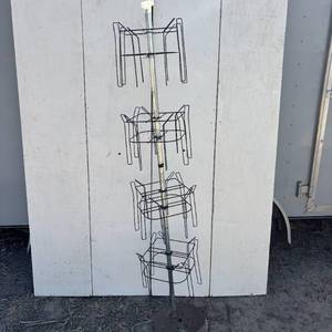 lot 16 image: Black Wire Display Case