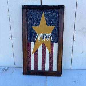 lot 27 image: America Window Painting Sign