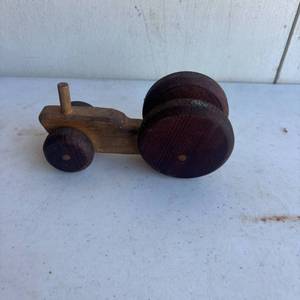 lot 43 image: Wooden Toy Tractor