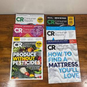 lot 88 image: Consumer Reports CR Magazine Lot of 6 Nov 2023 to June 2024