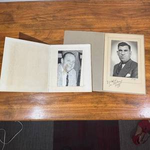 lot 93 image: Set of 2 Vintage Photos Black and White