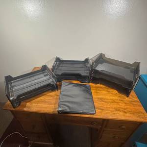lot 95 image: Office Trays - 3 different sets