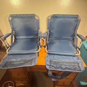 lot 99 image: Set of 2 Folding Bleacher Seats
