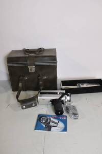 lot 23 image: Yashica Electro 8 LD-8 Movie Camera with Leather Case and Accessories