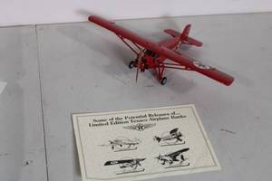 lot 35 image: Limited Edition Texaco Airplane Bank Model NC373E