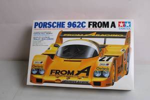lot 83 image: Tamiya Porsche 962C From A Model Kit 124 Scale