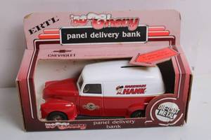 lot 99 image: Ertl 1950 Chevy Panel Delivery Bank Die-Cast Model 125 Scale