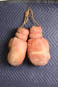 lot 107 image: Vintage Leather Boxing Gloves - Pair