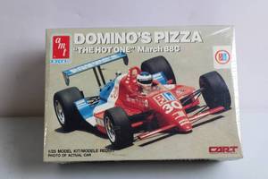 lot 145 image: AMT 125 Scale Model Kit Dominos Pizza March 88C Indy Car