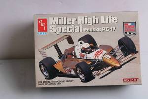 lot 211 image: AMT Ertl 125 Miller High Life Special Penske PC-17 Model Kit