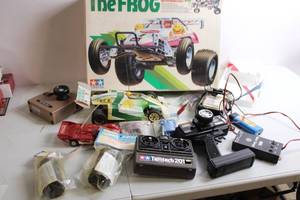 lot 301 image: Vintage Tamiya The Frog RC Car with Accessories