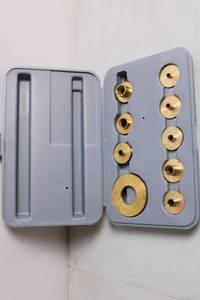 lot 356 image: Brass Bushing Set with Case  Set of 8