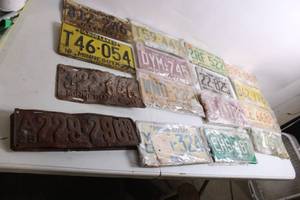 lot 391 image: Collection of 20 Vintage License Plates Including Minnesota and Arizona