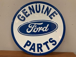 lot 12 image: Genuine Ford Parts Metal Round Sign