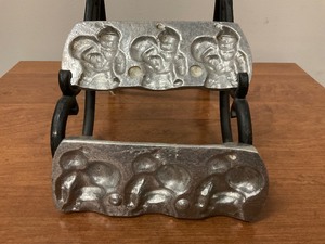 lot 54 image: Metal Double Sided Santa Chocolate Mold