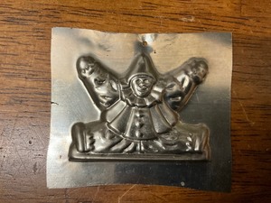 lot 76 image: Metal Clown Chocolate Mold