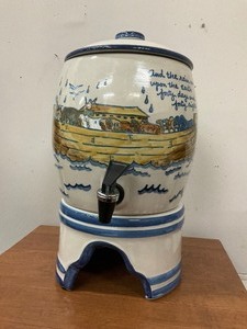 lot 88 image: Noahs Ark Louisville Pottery Water Cooler