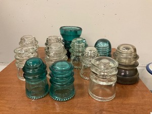 lot 90 image: 12 Powerline Insulators