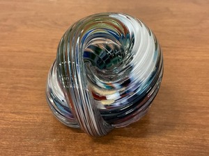 lot 109 image: Engebretson Art Glass Paper Weight Signed