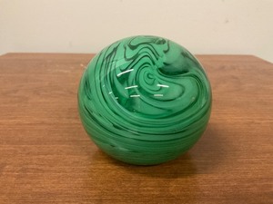 lot 111 image: Hand Blown Art Glass Paper Weight