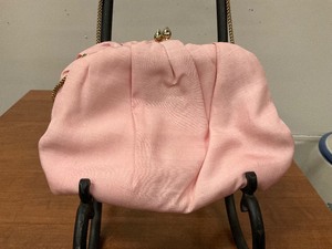 lot 130 image: Pink Silk Clutch with Strap