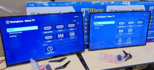lot 9 image: 2 TVs  wr43ut4212 Westinghouse 4K Ultra HD Smart Roku TV with HDR