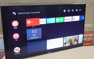 lot 38 image: Sony 43 Class 4K UHD LED Android Smart TV HDR ... xbr-43x800e Scratch No Stand