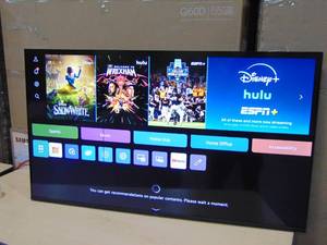 lot 40 image: LG - 55 Class UT75 Series LED 4K UHD Smart webOS TV (2024) Line on screen
