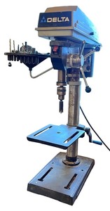 lot 6 image: Delta Standing Drill Press with Drill Bit Holder