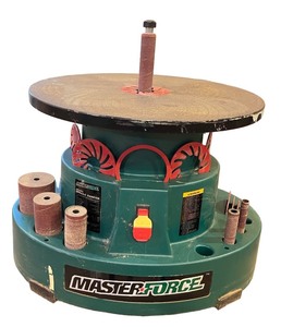 lot 24 image: Masterforce Oscillating Spindle Sander with Accessories