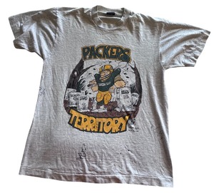lot 30 image: 1990s Signed Green Bay Packers Territory T-Shirt with Packer Player Autographs