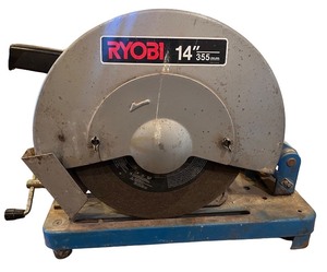 lot 61 image: Ryobi 14 Chop Saw with Metal Base - Used Good Condition