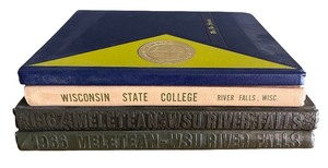 lot 70 image: Collection of Yearbooks from University of Wisconsin - River Falls and Wa Du Shuda New Libson High School