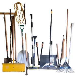lot 128 image: Assortment of Garden & Yard Tools