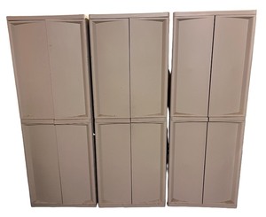 lot 253 image: Set of 3 Plastic Storage Cabinets