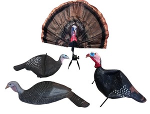 lot 262 image: Set of 4 Turkey Hunting Decoys