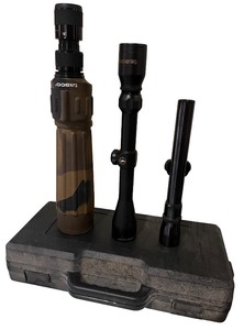 lot 264 image: Tasco Spotting Scope and Pair of Rifle Scopes with Original Carrying Case